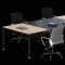 办公桌洽谈桌简约现代会议台板式员工培训桌长条大型会议桌3200*1500*750