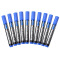 齐心(Comix)蓝色物流专用可加墨油性记号笔大头笔 10支/盒 MK808