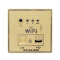 QYHULN 墙壁wifi路由器面板 86型开关插座 酒店家用无线网络300M 香槟金色