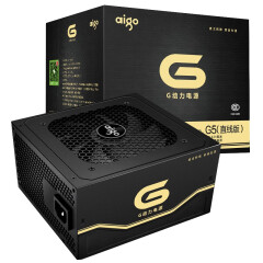 爱国者电脑电源600W、500w、700w、650w、750w主机电源（支持宽幅/主动式PFC) G5电源额定500W