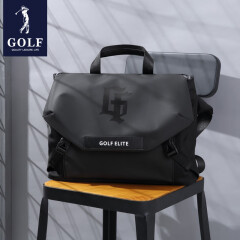 高尔夫（GOLF）单肩包男斜挎包潮流大容量斜挎包轻便防泼水手提包休闲户外运动包 黑色