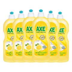 斧头牌（AXE）柠檬护肤洗洁精600g*6瓶 快速去油 维E呵护不伤手