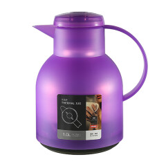 PYREX 康宁pyrex保温壶 多色保温壶暖瓶保温水瓶 玻璃内胆 1L容量 紫色