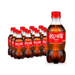 可口可乐 Coca-Cola 汽水 碳酸饮料 300ml*12瓶 整箱装 可口可乐公司出品