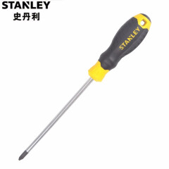 史丹利（STANLEY）胶柄十字螺丝刀B系列带磁性起子螺丝批工业级电工改锥工具 PH0x75mm  60-800-23