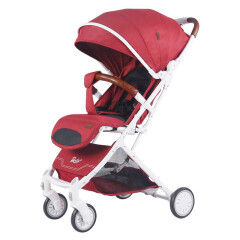 贝尔贝尔（bair）婴儿推车轻便儿童手推车折叠婴儿车拉杆式可坐可躺 雅典红 箱