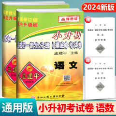 2024孟建平小升初名校初一新生分班摸底考试卷语文数学 小学升初中招生入学分班摸底考试卷语文数学英语科学 六年级必刷题小升初系统总复习