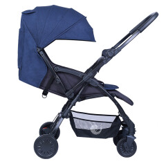 德国贝尔Bair双向婴儿推车轻便折叠婴儿车可登机可坐可躺宝宝手推车便携婴幼儿口袋推车 布鲁蓝（2020增强版） 箱