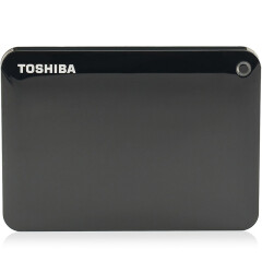 东芝（TOSHIBA）1TB USB3.0 移动硬盘 V8 CANVIO高端系列 2.5英寸 经典黑 时尚轻薄