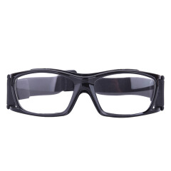 VOLOCOVER高韧性轻薄型篮球眼镜足球防护眼镜框防撞击护目镜可配防雾近视片 黑色框配1.56树脂镜片