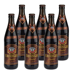 艾丁格（Erdinger）德国原装进口啤酒艾丁格ERDINGER系列啤酒 艾丁格黑啤酒 500mL 6瓶