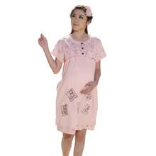 雅孕春夏<em>孕妇睡衣</em>家居服哺乳衣<em>睡裙</em>DE47 粉红