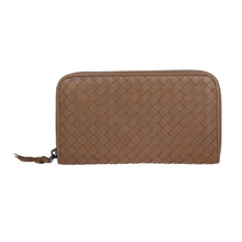 BOTTEGA VENETA<em>宝缇嘉</em>羊皮编织<em>女士</em>长款钱