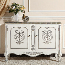 托亚家具 欧式新古典 实木玄关柜 门厅装饰柜 两