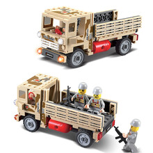 开智积木\/启智玩具军事84027战车益智拼插积