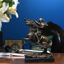 欧式书房装饰品摆件 人物雕塑 拿破仑 登阿尔卑