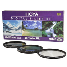 保谷（HOYA）uv镜 52mm 滤镜 偏振镜  NDX8减光镜  套装