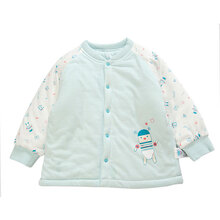 歌瑞贝儿(新)--夹棉机器宝宝对襟上衣 蓝色 蓝色