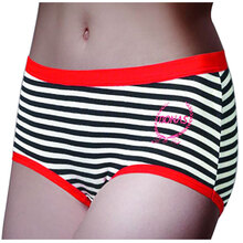 宝娜斯 条纹<em>女士</em>内裤 <em>三角</em>裤 <em>短裤</em> 再生纤维 舒