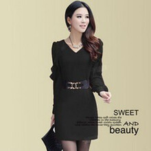 2014无袖毛呢<em>背心裙</em>秋冬款<em>女士</em>修身羊毛呢连