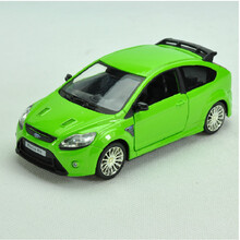 彩珀 正版仿真合金汽车模型回力玩具福特福克