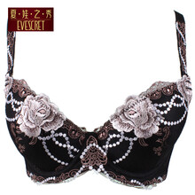 夏娃之秀聚拢刺绣调整大红喜庆型<em>文胸</em>8892/8