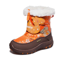 小<em>骆驼 女童</em>儿童靴子 保暖加毛棉靴雪地 38331