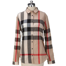 BURBERRY 巴宝莉 <em>女士</em>米色格子<em>衬衫</em> 388794