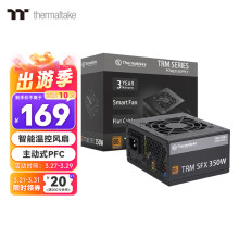 Thermaltake（Tt）额定350W TRM SFX 350 电脑电源（智能温控风扇/主动PFC/小尺寸/无转接架）