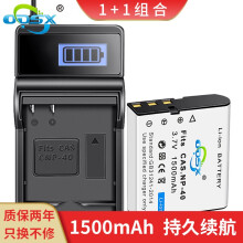 奥德盛(ODSX)欧达DDV-V8 D100 Z80 Z8 摄像机NP-40/C 电池 USB充电器 一电一充 (U充带电量显示) DDV-V8