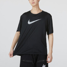耐克（Nike）男装春季新款篮球跑步健身训练半袖百搭体恤休闲服全棉圆领透气 DM4816-010 S