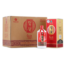 习酒 红习酱1952 53度 酱香型高度白酒 500ml*6瓶 整箱装