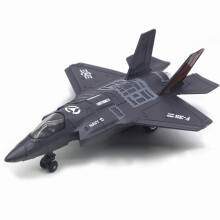 中麦微飞机玩具仿真歼20模型合金战斗机歼15航模玩具摆件六一儿童节礼物 F-35战斗机模型 黑色 （展示架）