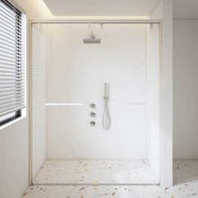 【淋浴房推荐】下沉式淋浴房极窄边框淋浴隔断干湿分离可定制