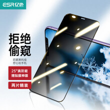 亿色【2片】适用苹果11/XR防窥膜 11/XR钢化膜 iphone 11/XR全覆盖防尘指纹防摔防偷看窥屏玻璃前膜