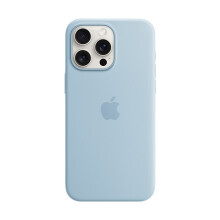 Apple/苹果【2024款】iPhone 15 Pro Max 专用 MagSafe 硅胶保护壳 - 浅蓝色 保护套 手机套 手机壳