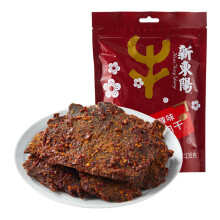 新東陽牛肉干(麻辣味135g/袋 台湾风味休闲零食牛后腿肉牛排软嫩适中