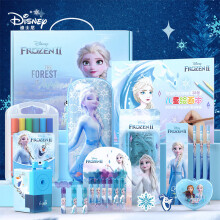 迪士尼(Disney)文具套装 艾莎公主绘画文具礼盒 小学生女新年礼物送女生学习套装儿童生日礼物E0317F