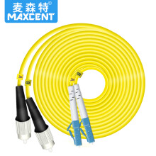 麦森特（MAXCENT）光纤跳线LC-FC插口15米单模双芯电信级