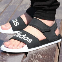 阿迪达斯 （adidas）拖鞋男女鞋夏季新款三条纹休闲防滑运动凉鞋拖轻便舒适透气沙滩鞋 F35416凉鞋 42