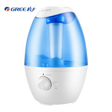 格力（GREE）加湿器 3L容量 静音迷你办公室卧室家用加湿孕妇婴儿可用 SC-3005-WG 白加透明蓝