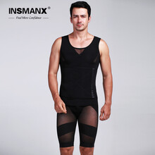 INSMANX男士塑身内衣 超薄男士瘦身燃脂束胸
