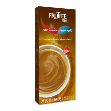 泰国进口 果咖(FRUTTEE)尝鲜装 经典原味、特浓三合一速溶咖啡各1条(18g*2条)