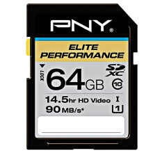 必恩威（PNY) SDXC 64GB UHS-I U1 Class10 专业摄影机 单反相机 电脑高速存储卡