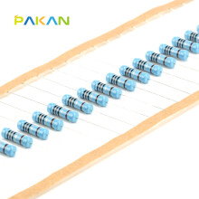 PAKAN 2W金属膜电阻 1%精度 欧姆 五色环  电阻器2W 200R  (10只)