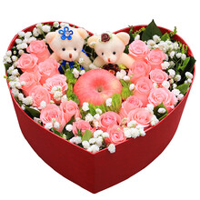 玫瑰花束 生日鲜花快递 圣诞节礼物 北京上海广