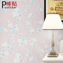 棒贴 彩装膜pvc自粘壁纸墙纸宿舍欧式田园温馨