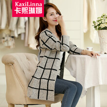 卡熙琳娜 2014秋装新款<em>女装针织开衫</em>中长款毛