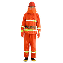 谋福 8513 97安全防护服 抢险救援服 训练服 橘红款 【含手套腰带靴子头盔】 整套 L号（170-175）