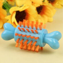 Petiy 犬猫磨牙玩具 宠物骨头型玩具牙刷 清洁口